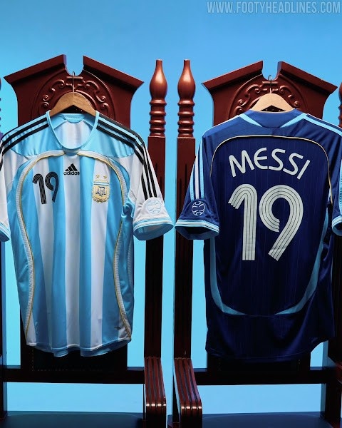 斗地主-阿迪达斯发布阿根廷06世界杯复刻版球衣，提供梅西19号印字版本